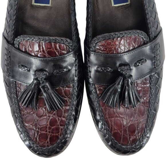 Bragano by Cole Haan Other - NEW Vintage Bragano Exotic Crocodile Leather Dress Shoes Mens 13N Brown Black